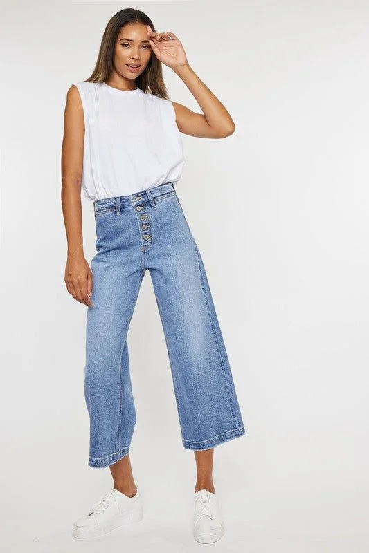 KanCan Ultra High Rise Wide Jeans Pants