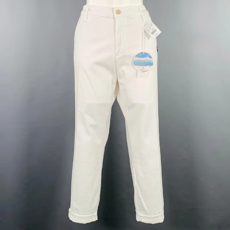 ADRIANO GOLDSCHMIED Size 32 Caden White Cotton Blend Jeans