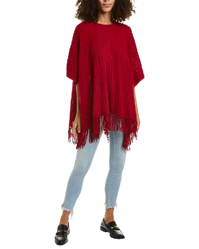 Alashan Riley Cable Wool Poncho Boho-style sweaters