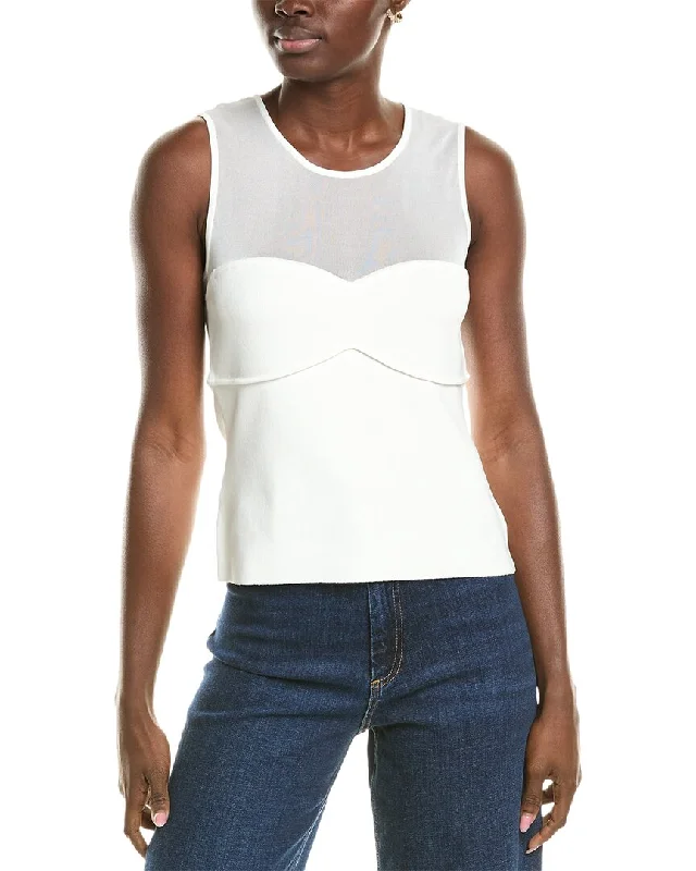 BCBGMAXAZRIA Sheer Yoke Top Gucci sweaters