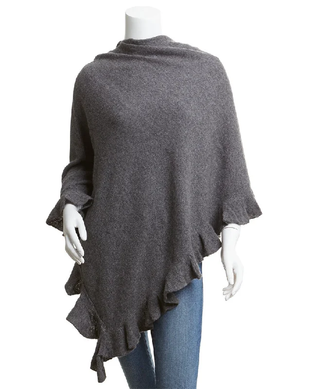 Hannah Rose Ruffle Cashmere Topper Premium sweaters