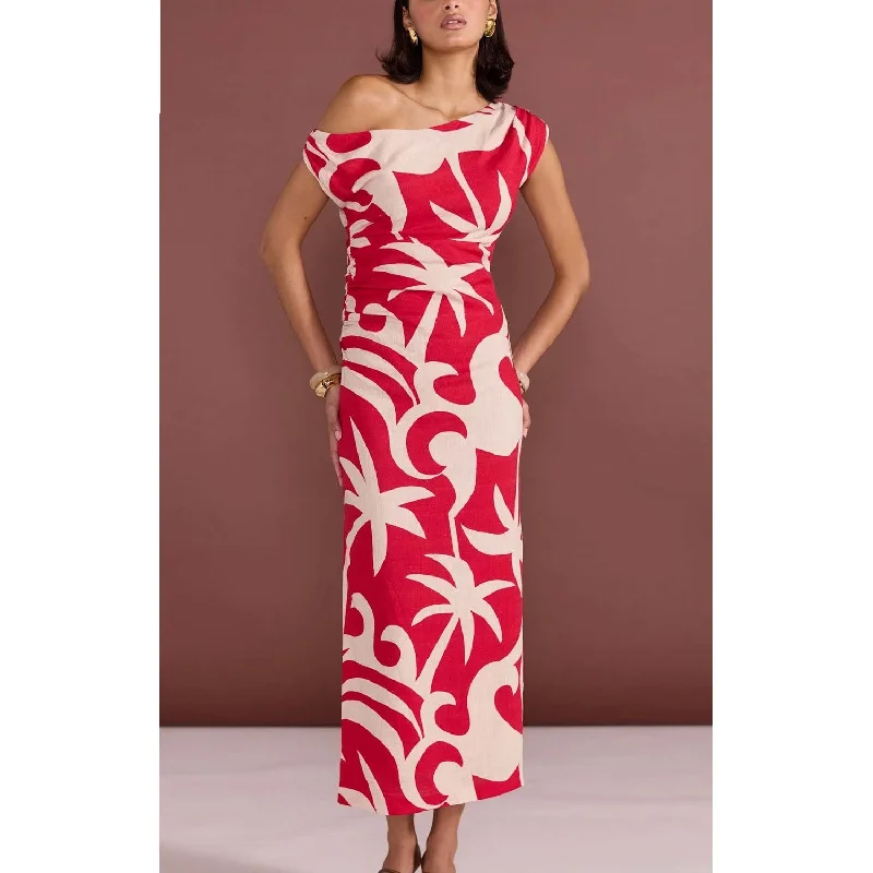 Dress Rhodes Midi - Red Graduation midi dresses