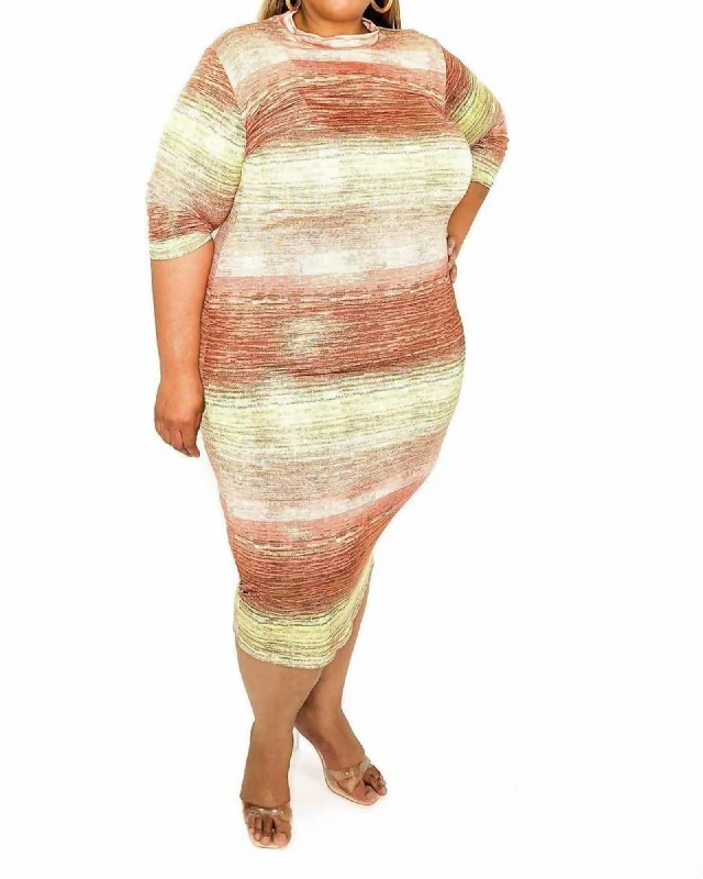 Luminous Midi Dress In Multi | Multi Halter midi dresses