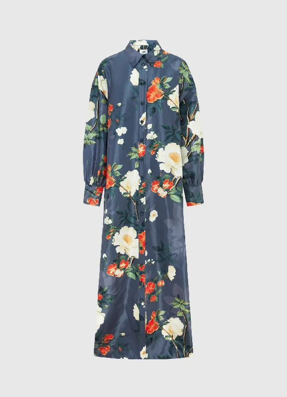 Madeline Coat Dress - Pear Blossom Print Outdoor floral dresses