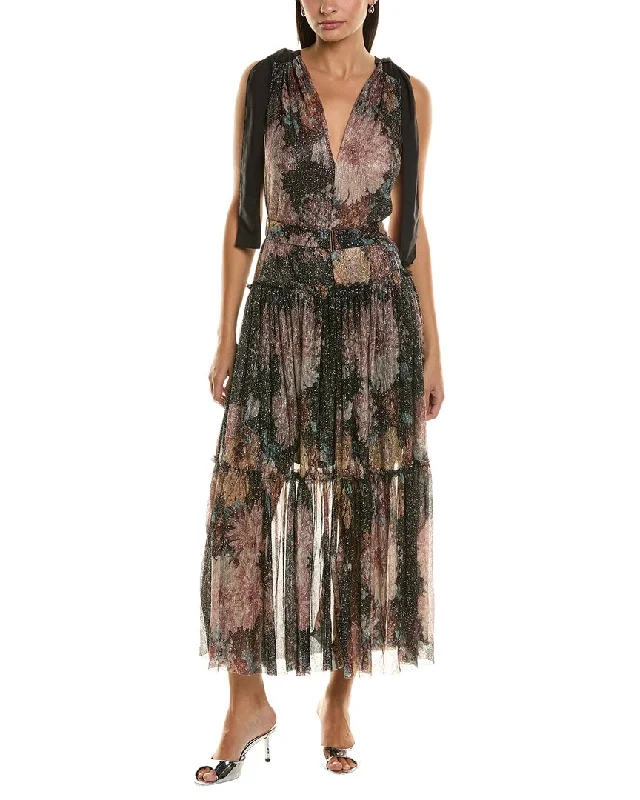 Bishop + Young Lala Party Maxi Dress Long Floral Skirt