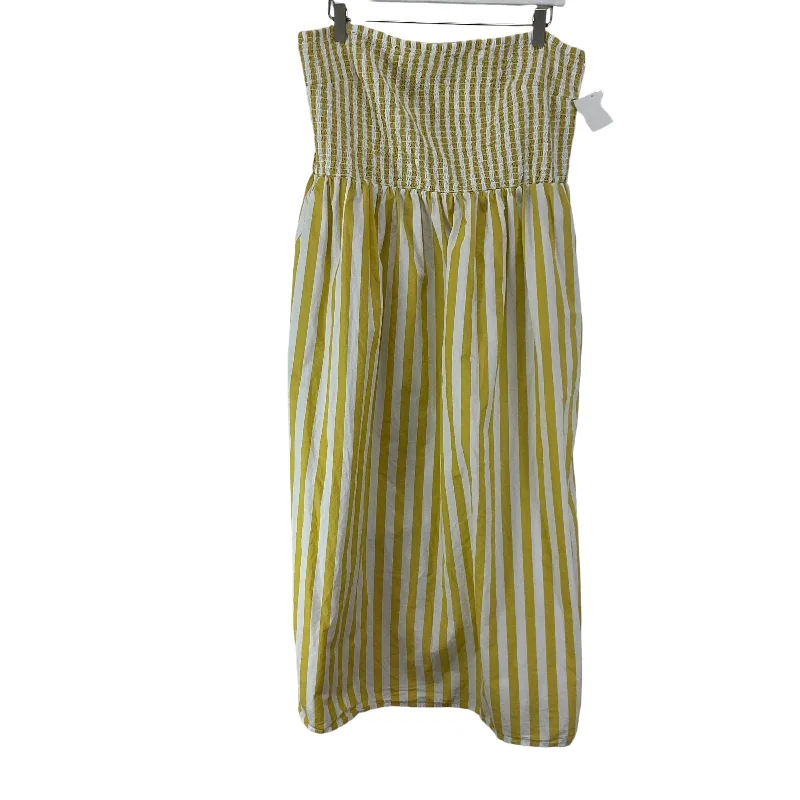 Dress Casual Maxi By A New Day In Yellow, Size: L Skater Maxi Skirt