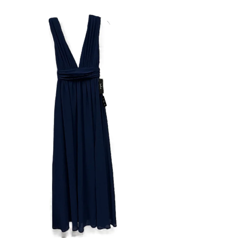 Dress Casual Maxi By Lulus In Navy, Size: Xs Front Pocket Maxi