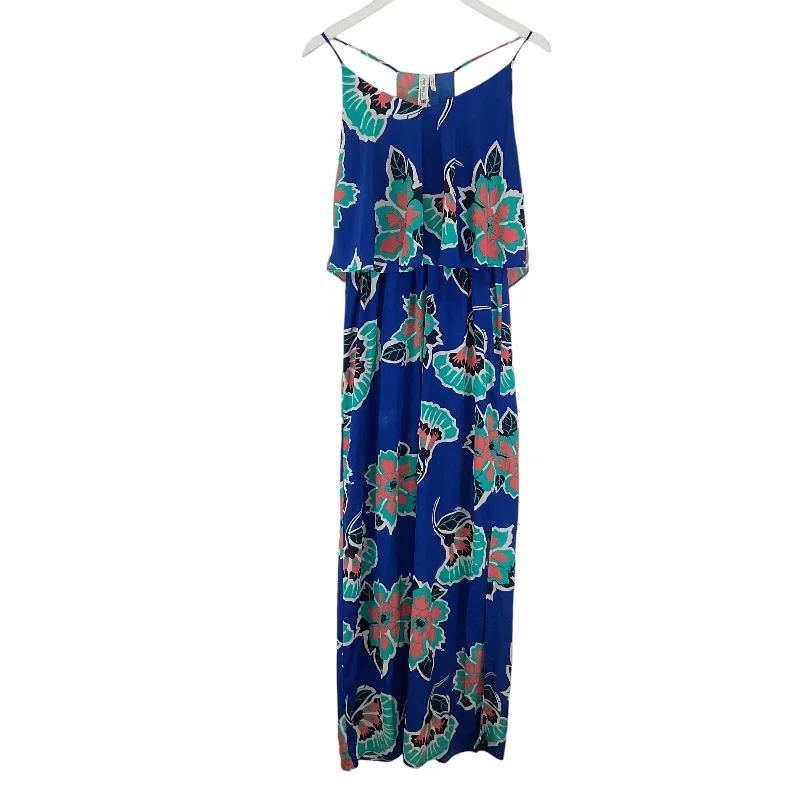 Dress Casual Maxi By Pink Owl In Blue, Size: M Plaid Maxi Skirt